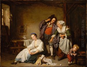 Broken Eggs 1756 by Jean Baptiste Greuze