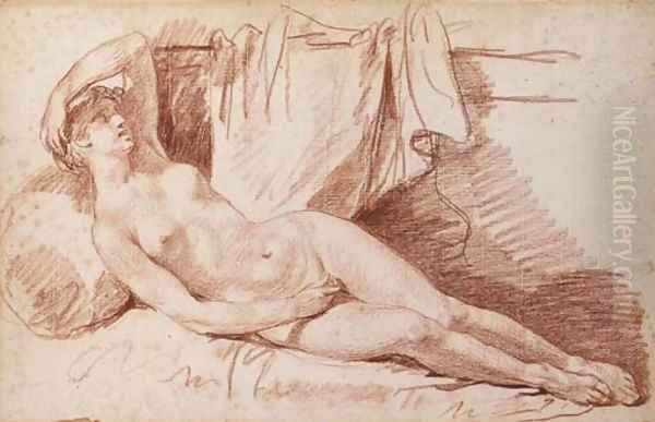 A reclining female nude - view 1
