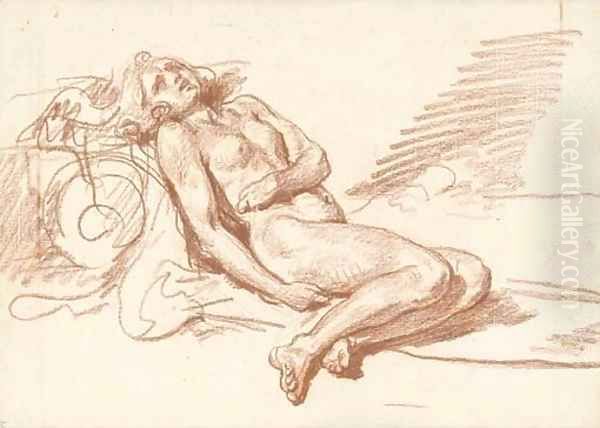 A reclining female nude 2 - view 1
