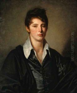 Portrait of Florentius Josephus van Ertborn (1784-1840), half-length, in a white shirt and black coat by Jean Baptiste Greuze