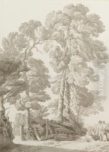 Figures Resting By A Group Of Trees by John White Abbott