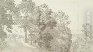 Abbot A Country Lane Atbickleigh by John White Abbott