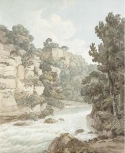 The River Near Hawthornden, Devon