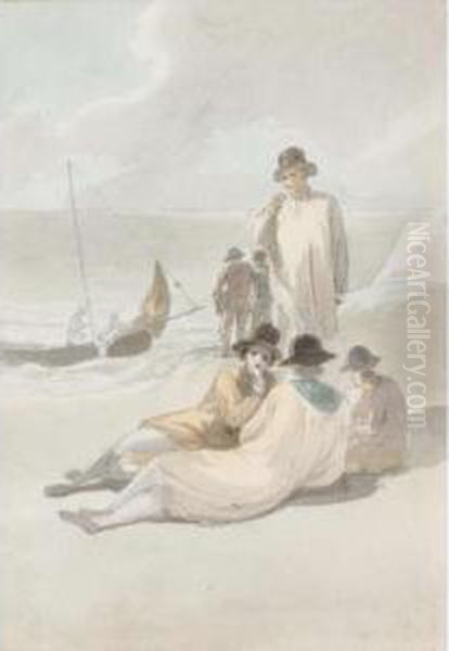 Fisherman Resting On The Beach - view 1