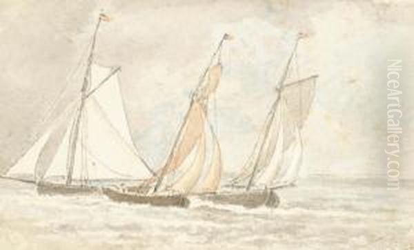 Sailing Boats On A Reach - view 1