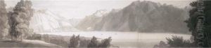 The Head Of The Lake Of Geneva From Vevay by John White Abbott