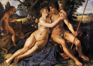 Venus and Adonis 1614 by Hendrick Goltzius