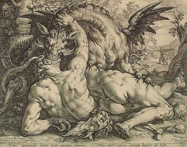 Dragon Devouring the Companions of Cadmus - view 1