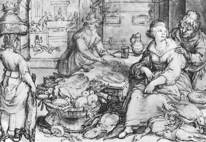 The Rich Kitchen 1603 by Hendrick Goltzius