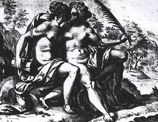 Concordia and Peace kiss each other - view 1
