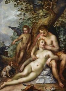 Venus and Adonis by Hendrick Goltzius