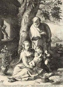 The Holy Family with Saint John The Holy Family with Saint John