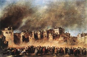Fire in the Oil Depot at San Marcuola 1789 by Francesco Guardi