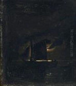 Night Scene Of Ship. Night Scene Of Ship.
