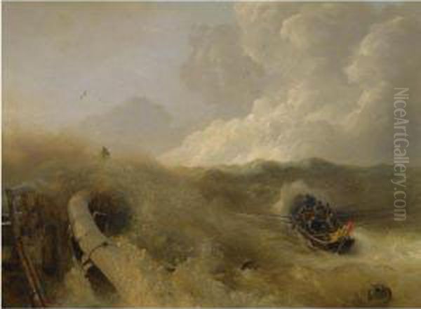 Mole Im Sturm (breakwater In A Storm) - view 1