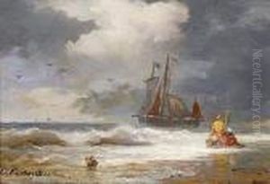 Crab Fishermen On The Coast