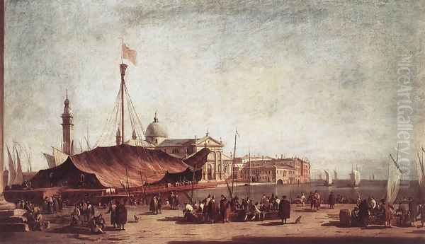 The Piazzetta, Looking toward San Giorgio Maggiore c. 1758 - view 1