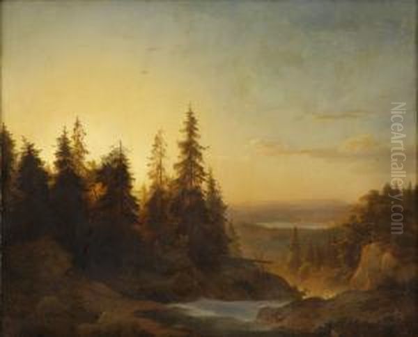 Weite, Bewaldete Seenlandschaft. - view 1