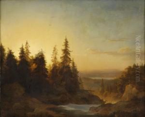 Weite, Bewaldete Seenlandschaft. Weite, Bewaldete Seenlandschaft.