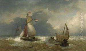 Shipping In Choppy Waters by Andreas Achenbach