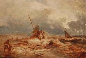 Fishermen At Sea by Andreas Achenbach