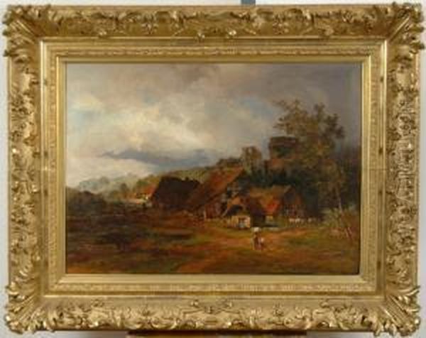 Abendstimmung"
U. Re. Sign. A.achenbach - view 1