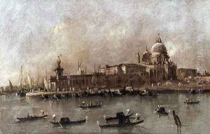 Venice- A View of the Entrance to the Grand Canal by Francesco Guardi