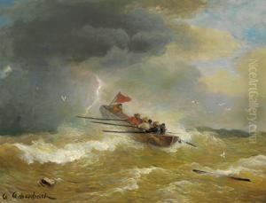 Mare In Tempesta by Andreas Achenbach