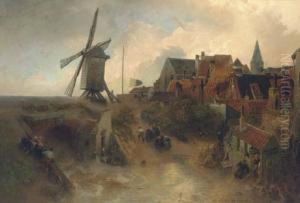 A Windmill In A Storm