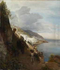 Amalfi - Am Aufgang Zum Convento Dei Cappuccini.