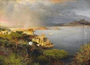 Bucht Bei Neapel Nacheinem Regenschauer