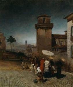 Nachtliche Feier In Sanpietro In Vincoli In Rom