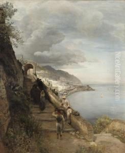 The Entrance Of A Convent At The Gulf Of Sorrento