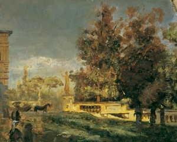 Im Park Der Villa Borghese In Rom - view 1