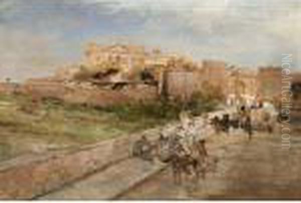 Via Appia Mit Blick Auf Den Lateran In Rom - view 1