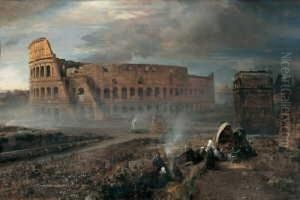 Signiert Unten Links: Osw. Achenbach. by Oswald Achenbach