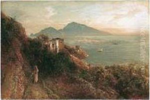 Blick Vom Kap Massa Auf Die Insel Capri (view From Cape Massa Towards Capri) by Oswald Achenbach