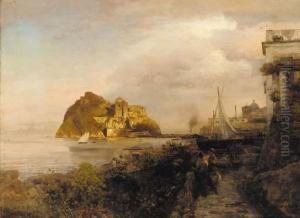 The Bay Of Naples by Oswald Achenbach