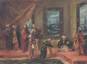 The Sultan Being Brought Food and Drink by Francesco Guardi