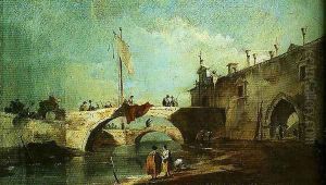 Caprice with Brighs over a Canal