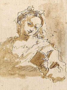 The Virgin reading by Francesco Guardi