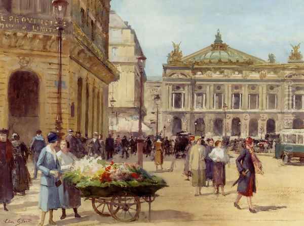 The Flower Seller, Place De L'Opera, Paris - view 1
