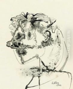 Tete De Fille by Jankel Adler