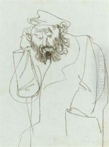 Figure In A Greatcoat by Jankel Adler