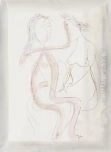 Two Girls by Jankel Adler