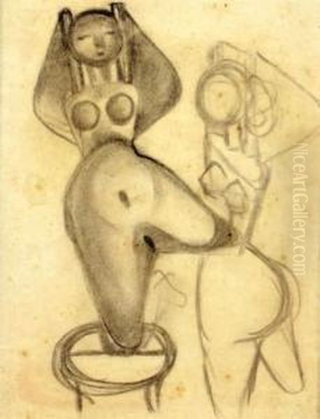 Two Women Sculptures - view 1