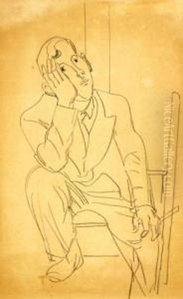 Thinking Man - view 1