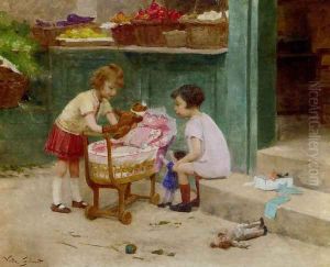 The Favourite Teddy Bear by Victor-Gabriel Gilbert