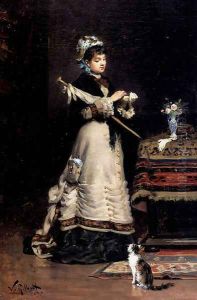 After The Visit by Victor-Gabriel Gilbert