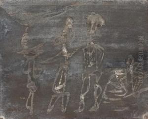 Three Figures by Jankel Adler